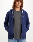 Levi's Памучно худи с цип Тъмносин