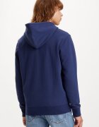 Levi's Памучно худи с цип Тъмносин