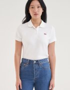 Levi's Слим тениска от пике с яка Бял