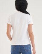 Levi's Слим тениска от пике с яка Бял