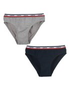 Levi's Слипове с памук с еластично лого Сив меланж/Тъмносин