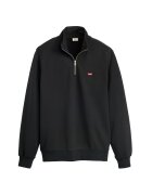 Levi's Суитшърт Original Housemark с къс цип - Черен