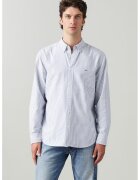 Levi's Свободна памучна риза Authentic - Бял/Лавандула