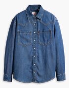 Levi's Свободна риза Teodora от деним Тъмносин