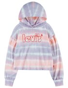 Levi's Свободно худи с хоризонтален меланж - Праскова/Бледа лила