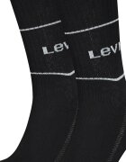 Levi's Унисекс дълги чорапи - 2 чифта Бял/Черен