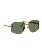 Linda Farrow Унисекс овални слънчеви очила Aviator