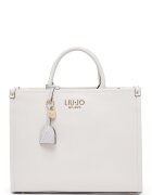Liu Jo Чанта Tote от еко кожа с регулираща се презрамка - Мръснобял