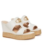 Liu Jo Чехли модел 01065 - естествена кожа - Off White