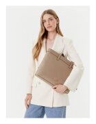 Liu Jo Дамска чанта Desert Taupe 71105 M - екологична - 30x45см