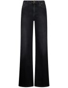 Liu Jo Дънки с широк крачол и висока талия - Черен