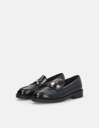 Liu Jo Кожени мокасини Preppy с лого Черен