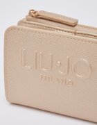 Liu Jo Портфейл от еко кожа с двойно прегъване Бежов