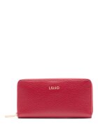 Liu Jo Портфейл от еко кожа с цип Червен