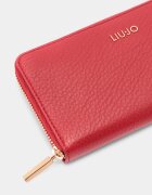 Liu Jo Портфейл от еко кожа с цип Червен