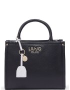 Liu Jo Ръчна чанта от еко кожа с допълнителна презрамка - Черен