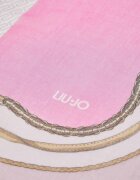 Liu Jo Шал с десен и незавършени краища Розово
