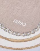 Liu Jo Шал с десен и незавършени краища Тъмносин