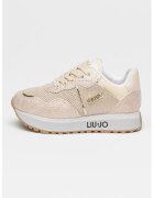 Liu Jo Спортни обувки с нисък профил и лого - Розово златисто/Крем/Сребрист