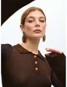 Lola casademunt Слим блуза с яка