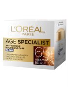 L'Oreal Paris Крем за лице против бръчки Age Specialist 65+ 50 мл Против стареене/Регенерация/Хидратира/Против бръчки/Озарява/Подхранва/Твърдост/Премахва пигментацията