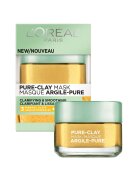 L'Oreal Paris Маска за лице против зачервявания озаряващ ефект с натурална глина и юзу лимон Pure Clay 50 мл