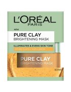 L'Oreal Paris Маска за лице против зачервявания озаряващ ефект с натурална глина и юзу лимон Pure Clay 50 мл