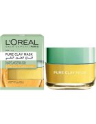 L'Oreal Paris Маска за лице против зачервявания озаряващ ефект с натурална глина и юзу лимон Pure Clay 50 мл
