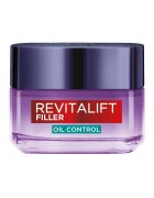 L'Oreal Paris Матиращ гел-крем Revitalift Filler Съдържа хиалуронова киселина и салицилова киселина Уплътнява и намалява порите 50 мл