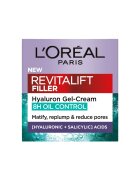 L'Oreal Paris Матиращ гел-крем Revitalift Filler Съдържа хиалуронова киселина и салицилова киселина Уплътнява и намалява порите 50 мл