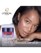 L'Oreal Paris Матиращ гел-крем Revitalift Filler Съдържа хиалуронова киселина и салицилова киселина Уплътнява и намалява порите 50 мл