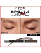 L'Oreal Paris Молив за вежди Infaillible Brows 24H Triangular Нюанс 3.0 Brunette​