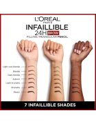 L'Oreal Paris Молив за вежди Infaillible Brows 24H Triangular Нюанс 3.0 Brunette​