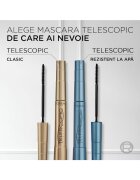 L'Oreal Paris Водоустойчива спирала за мигли Telescopic Waterproof Black За екстремно удължаване 8.3 мл
