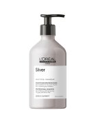 L'Oreal Professionnel Професионален шампоан Serie Expert Silver За неутрализиране на нежеланите жълти нюанси С магнезий и анти-пожълтяване 300 мл 500 мл