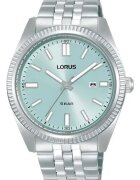 Lorus Мъжки часовник Classic - кварцов механизъм - дата - луминесцентен - сребрист - 50м водоустойчив