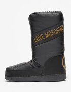 Love Moschino Ботуши с лого Червен/Златист/Черен