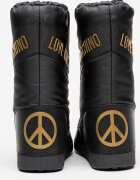 Love Moschino Ботуши с лого Червен/Златист/Черен