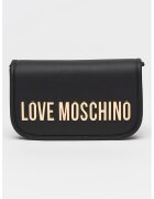 Love Moschino Чанта през рамо от еко кожа с капаче - Черен