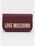 Love Moschino Чанта през рамо от еко кожа с капаче - Виолетов