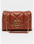Love Moschino Чанта през рамо от еко кожа с презрамка с верижка - Канелено кафяво