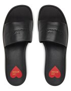 Love Moschino Чехли - Vitello Nero - естествена кожа
