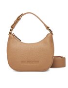 Love Moschino Дамска чанта бежова - от екологична кожа - модел JC4019PP1NLT0104