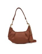 Love Moschino Дамска чанта Castagna - от екологична кожа - кафява