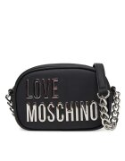 Love Moschino Дамска чанта черна - от екологична кожа