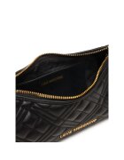 Love Moschino Дамска чанта черна със златни детайли - 30x25см