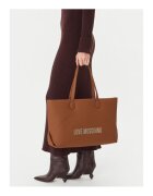 Love Moschino Дамска чанта Cuido+Hammered Logo - екологична