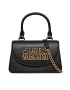 Love Moschino Дамска чанта естествена кожа - черна - модел JC4335PP0NK1300A
