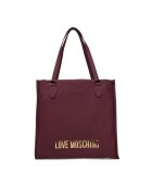 Love Moschino Дамска чанта Vino - екологична кожа - червена