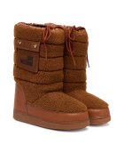 Love Moschino Дамски ботуши - Mix Cognac - текстил -